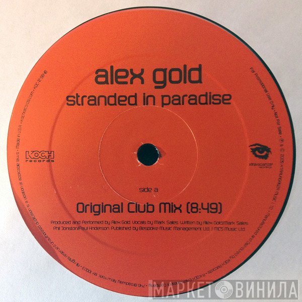 Alex Gold  - Stranded In Paradise