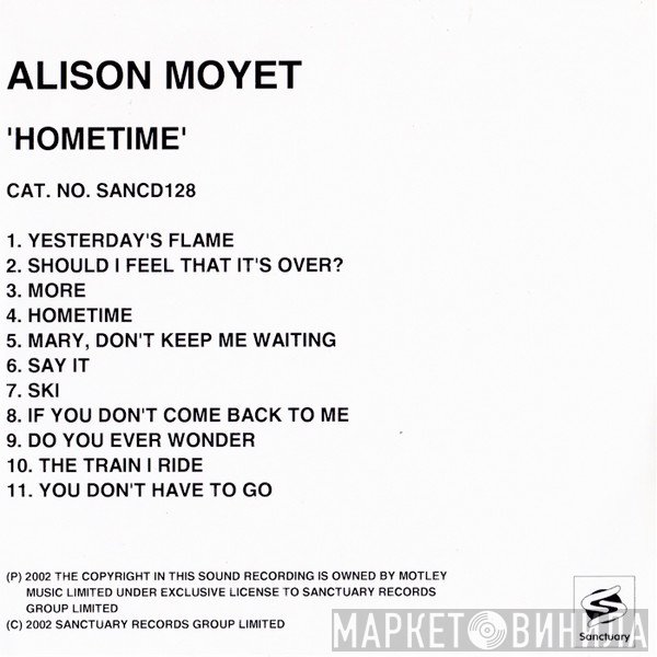 Alison Moyet  - Hometime