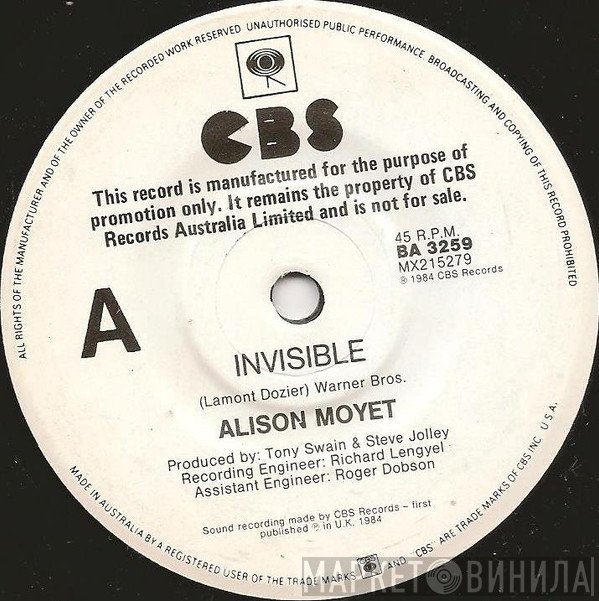Alison Moyet  - Invisible