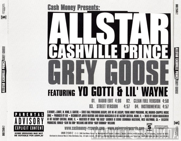 All Star Featuring Yo Gotti & Lil Wayne  - Grey Goose