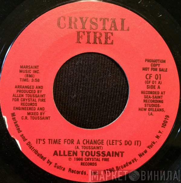 Allen Toussaint - It's Time For A Change (Lets Do It)
