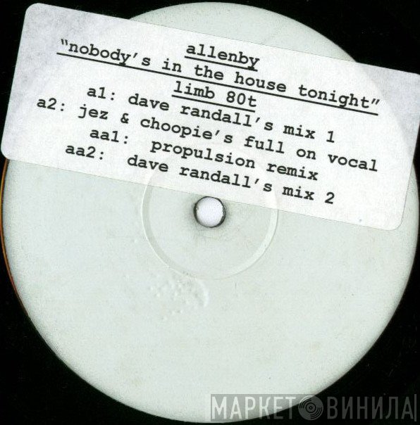 Allenby - Nobody's In The House Tonight