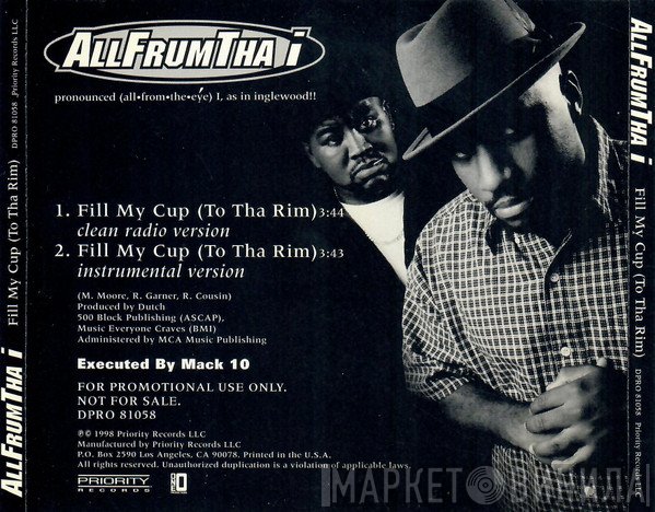 Allfrumtha I - Fill My Cup (To Tha Rim)