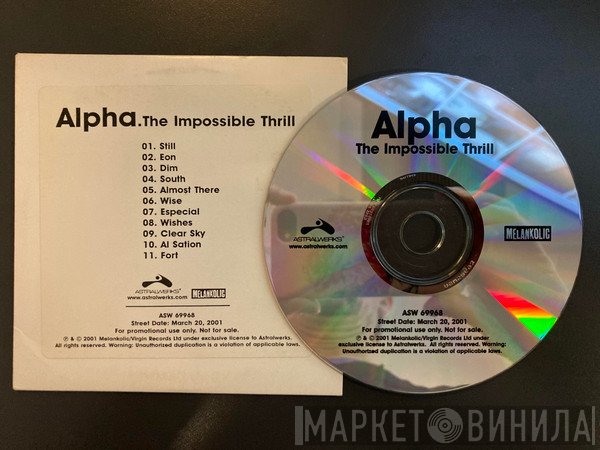 Alpha  - The Impossible Thrill