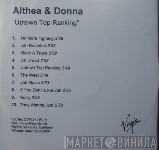 Althea & Donna  - Up Town Top Ranking