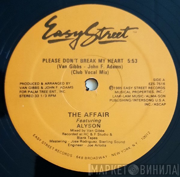 Alyson Williams, The Affair - Please Don't Break My Heart