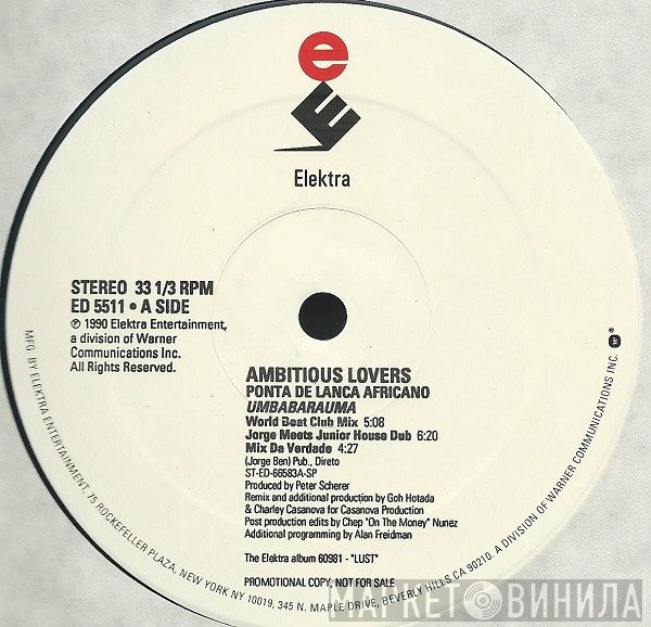 Ambitious Lovers - Umbabarauma
