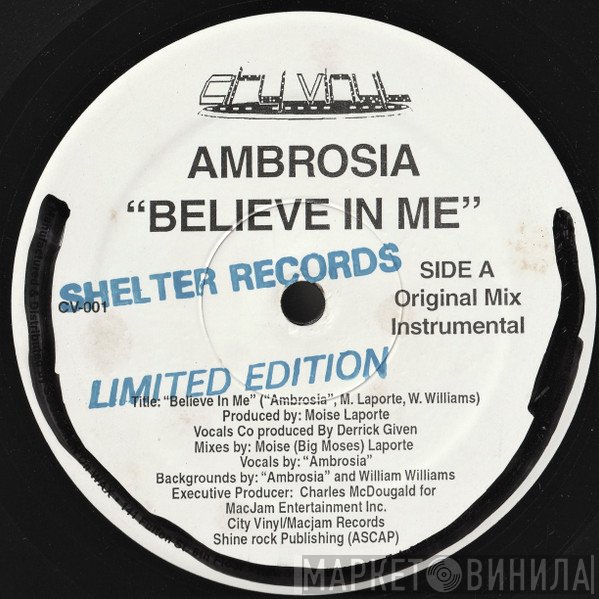 Ambrosia - Believe In Me