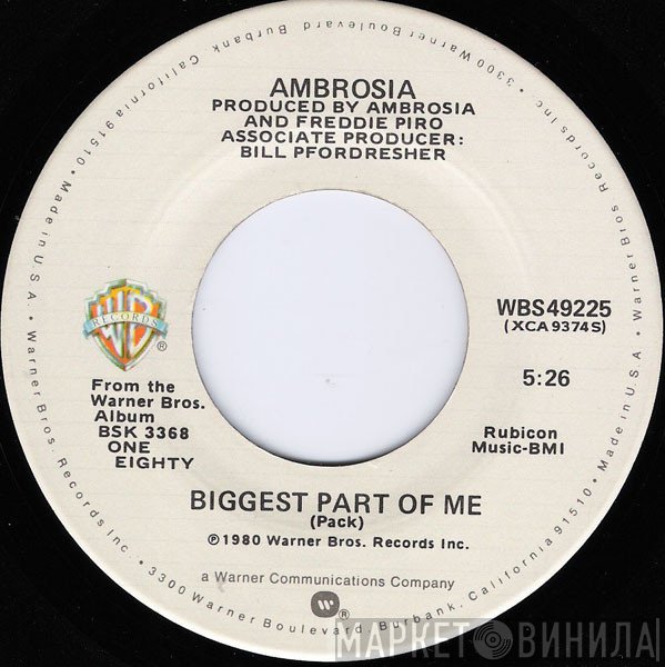 Ambrosia   - Biggest Part Of Me