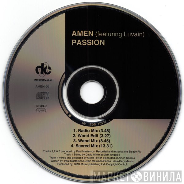 Amen! UK, Luvain Maximen - Passion