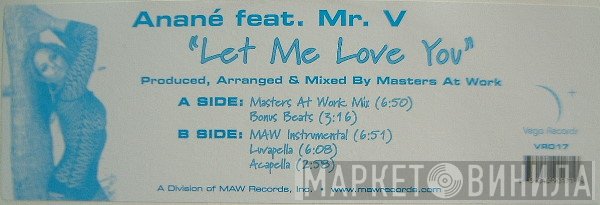 Anané, Mr. V  - Let Me Love You