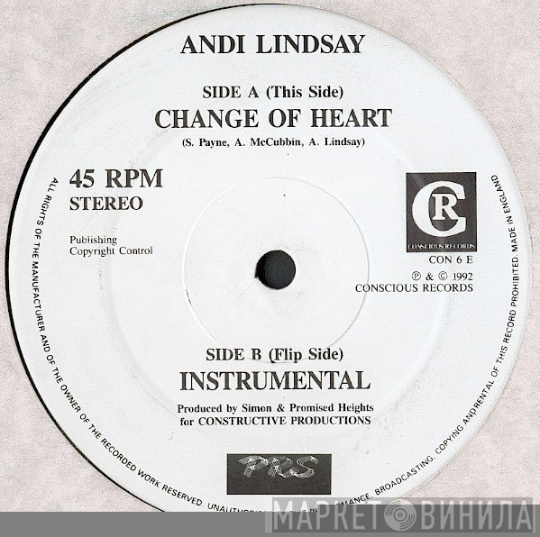 Andi Lindsay - Change Of Heart