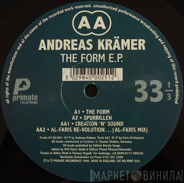Andreas Krämer - The Form E.P.