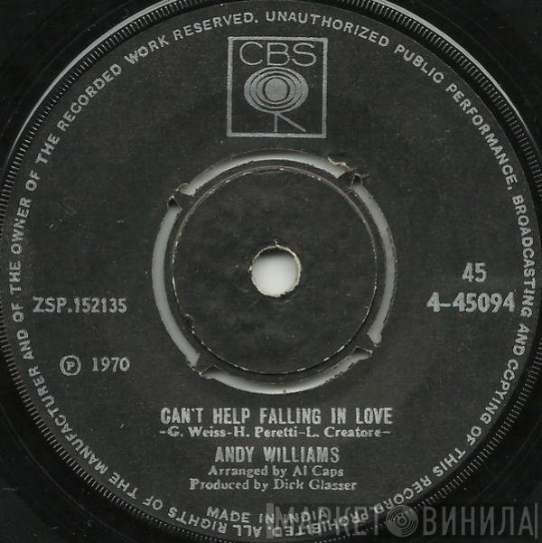 Andy Williams  - Can't Help Falling In Love