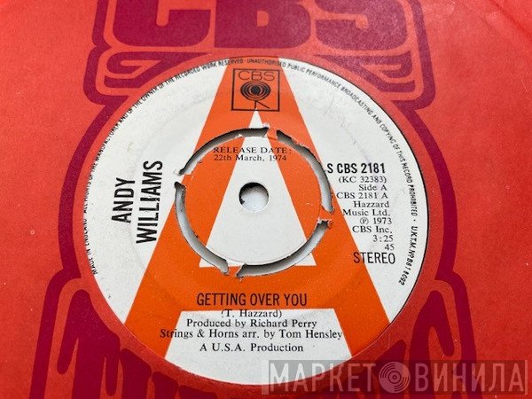 Andy Williams  - Getting Over You