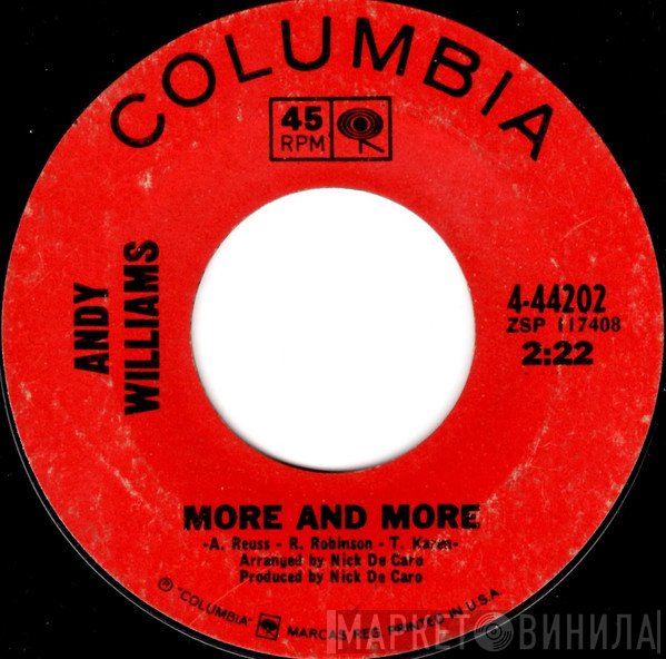 Andy Williams  - More And More