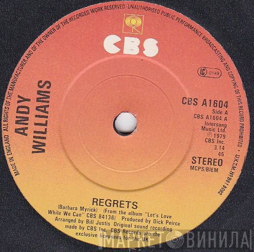 Andy Williams  - Regrets