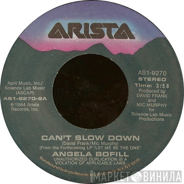 Angela Bofill - Can't Slow Down