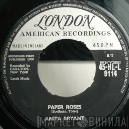 Anita Bryant  - Paper Roses / Mixed Emotions