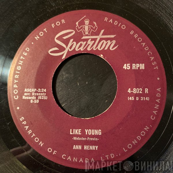 Ann Henry - Like Young / A Touch Of The Blues