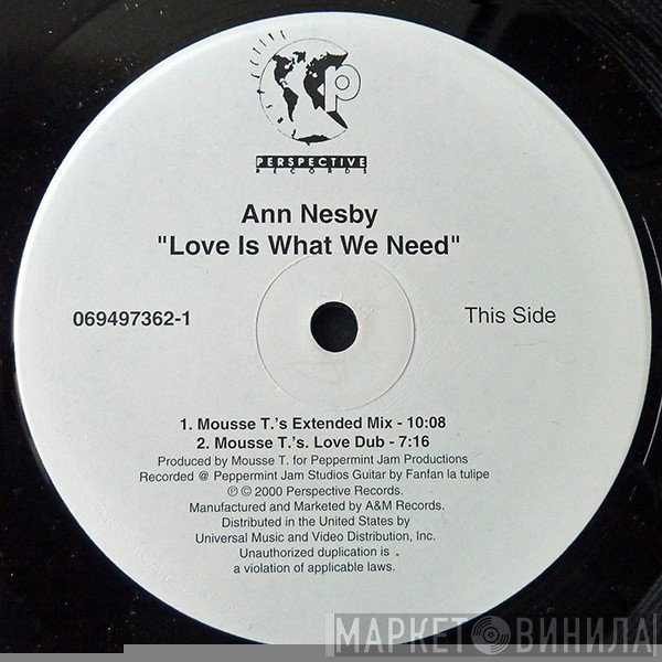 Ann Nesby - Love Is What We Need (Remixes By DJ Sneak & KCC)