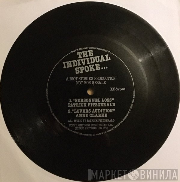 Anne Clark, Patrik Fitzgerald - The Individual Spoke ...