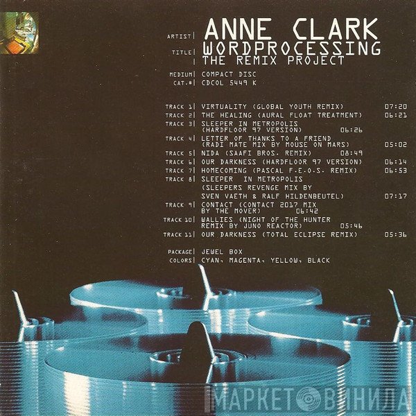 Anne Clark  - Wordprocessing (The Remix Project)