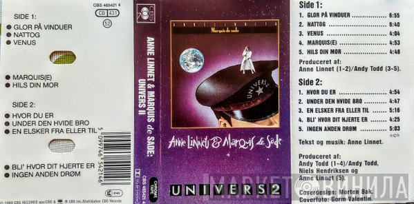 Anne Linnet & Marquis De Sade   - Univers 2