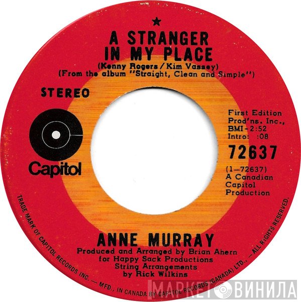 Anne Murray  - A Stranger In My Place / Sycamore Slick