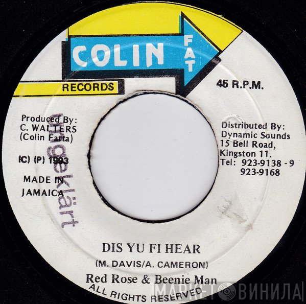 Anthony Red Rose & Beenie Man  - Dis Yu Fi Hear