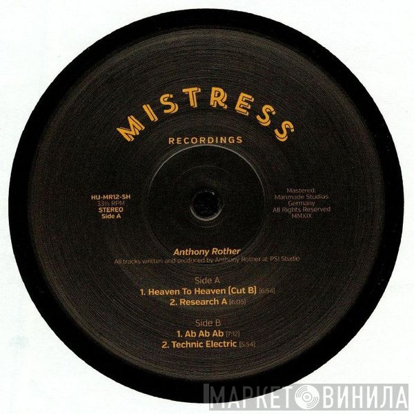 Anthony Rother  - Mistress 12
