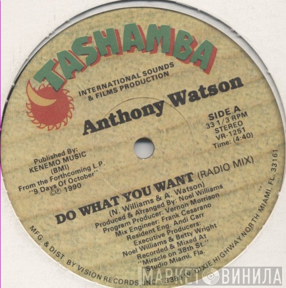 Anthony Watson  - Do What You Want