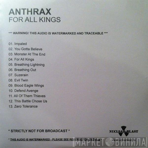 Anthrax  - For All Kings
