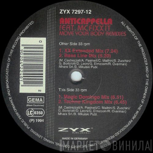 Anticappella - Move Your Body (Remixes)