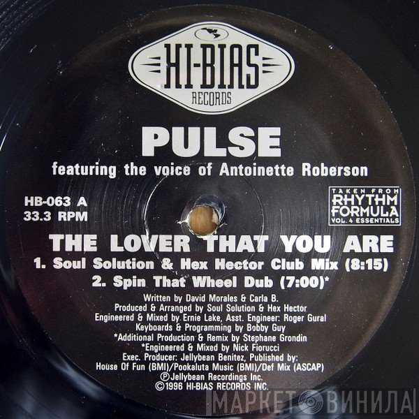 Antoinette Roberson, Pulse  - The Lover That You Are