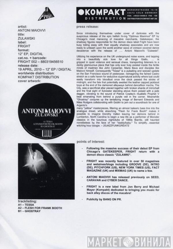 Antoni Maiovvi  - Zulawski