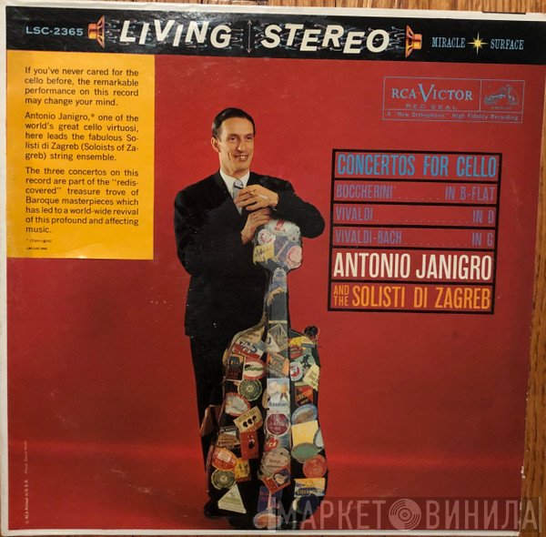 Antonio Janigro, Zagrebački Solisti / Luigi Boccherini / Antonio Vivaldi / Antonio Vivaldi · Johann Sebastian Bach  - Concertos For Cello