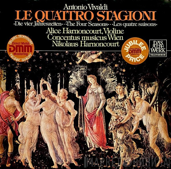 Antonio Vivaldi, Nikolaus Harnoncourt, Concentus Musicus Wien, Alice Harnoncourt - Le Quattro Stagioni = Die Vier Jahreszeiten = The Four Seasons = Les Quartre Saisons