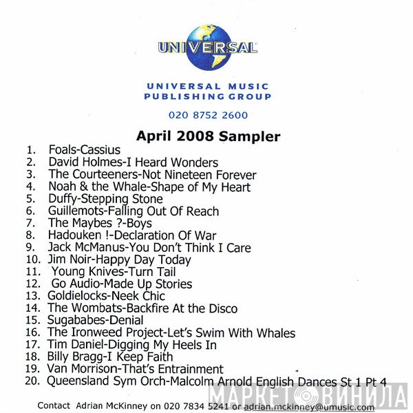  - April 2008 Sampler