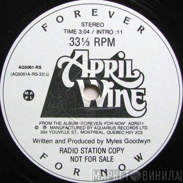 April Wine  - Forever, For Now