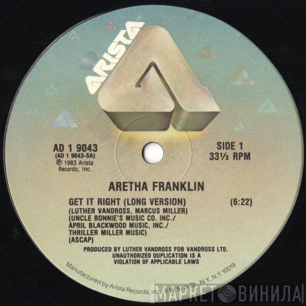 Aretha Franklin  - Get It Right