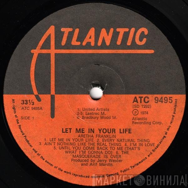 Aretha Franklin  - Let Me In Your Life