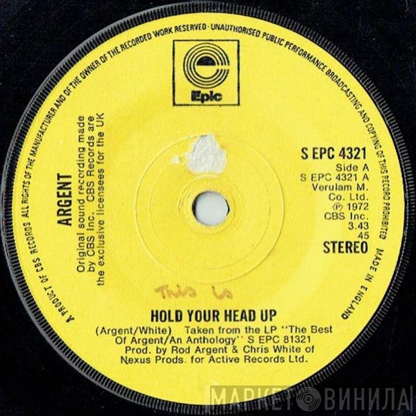 Argent - Hold Your Head Up / It's Only Money (Part 1)