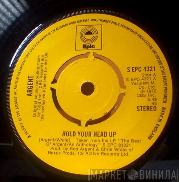 Argent - Hold Your Head Up / It's Only Money (Part 1)