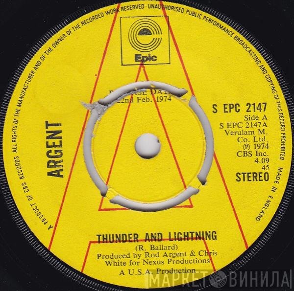 Argent - Thunder And Lightning