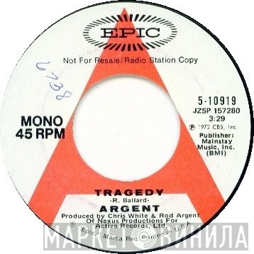 Argent  - Tragedy