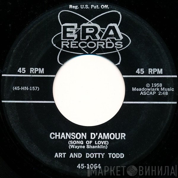 Art And Dotty Todd - Chanson D'Amour (Song Of Love) / Along The Trail With You