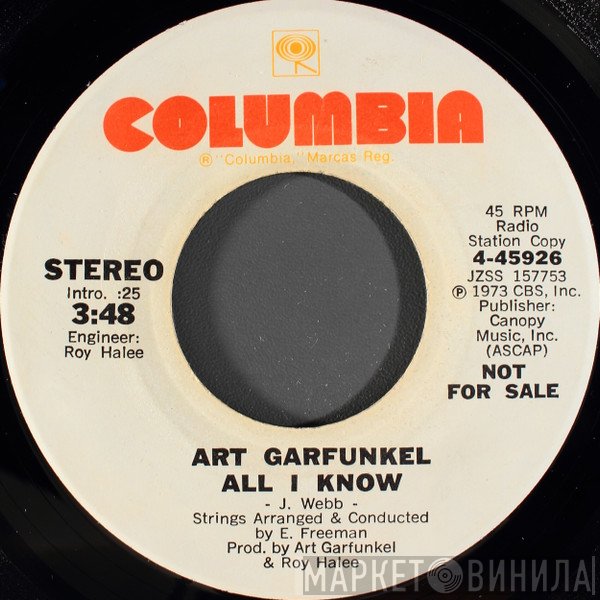 Art Garfunkel  - All I Know