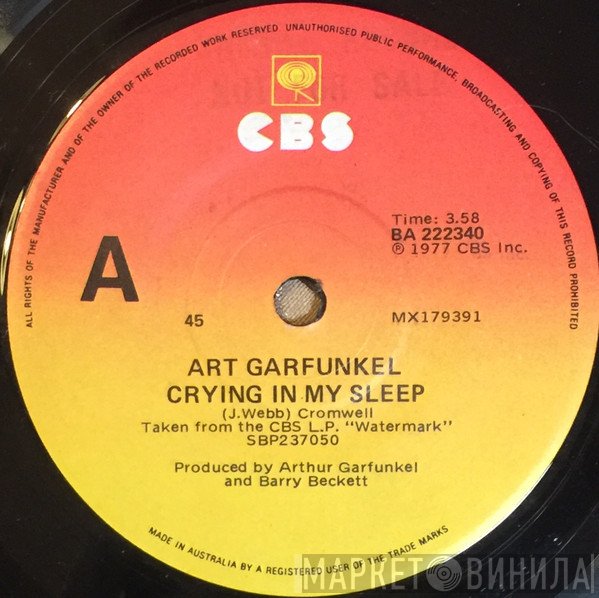 Art Garfunkel  - Crying In My Sleep