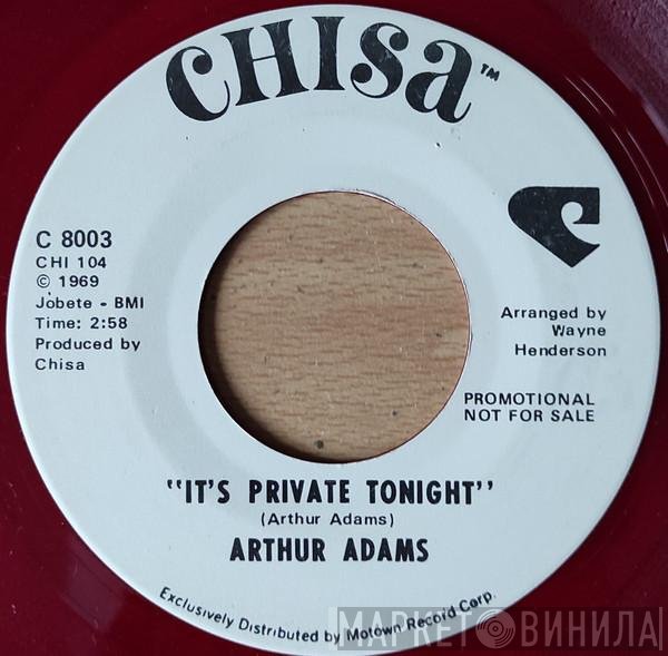 Arthur Adams - It's Private Tonight